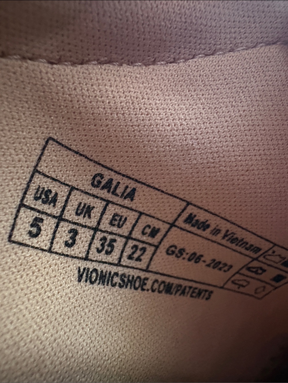 Vionic Knit Lace-Up Sneakers in Cream and Tan - Picture 9 of 9